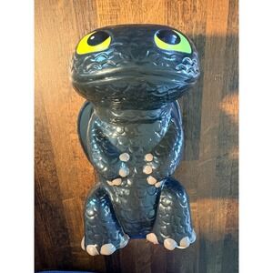 Toothless Night Fury Ceramic Coin Bank How to Train Your Dragon DreamWorks Black